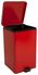 Step On Trash Can, COLOR RED with Plastic Liner Foot Pedal Self-Closing, 11-1/2" X 12-1/4" X 18-1/4" with 32 qt, Sold as Each by MK Brand 81-35267 <br><br><font color="red"><b>BACK TO THE PRODUCT TABLE, <a href="https://www.aaawholesalecompany.com/housekeeping-waste-receptacles-trash-can-with-plastic-liner.html">CLICK HERE</a></b></font>