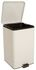Step On Trash Can, COLOR WHITE with Plastic Liner Foot Pedal Self-Closing, 11-1/2" X 12-1/4" X 18-1/4" with 32 qt, Sold as Each by MK Brand 81-35266 <br><br><font color="red"><b>BACK TO THE PRODUCT TABLE, <a href="https://www.aaawholesalecompany.com/housekeeping-waste-receptacles-trash-can-with-plastic-liner.html">CLICK HERE</a></b></font>