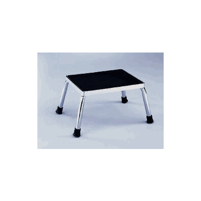 Step Stool 1-step Chrome Plated Steel 9 Inc
