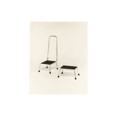 Step Stool With Handrail 1-step Chrome Plat