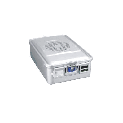 Sterilization Container, with Lid, 3/4 Size 5-1/3"