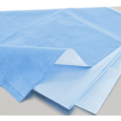 Sterilization Wrap 18" x 18", White / Blue Dual Layer