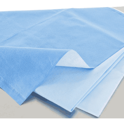 Sterilization Wrap 18" x 18", White / Blue Dual Layer SMS Polypropylene 480/Cs by Halyard 34193