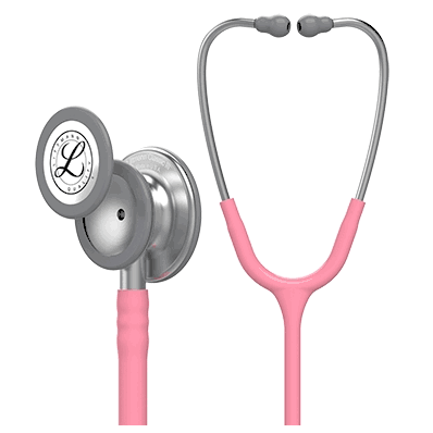 Stethoscope, Pearl Pink Tube, 1.3" Bell, 27" Single Lumen Tube