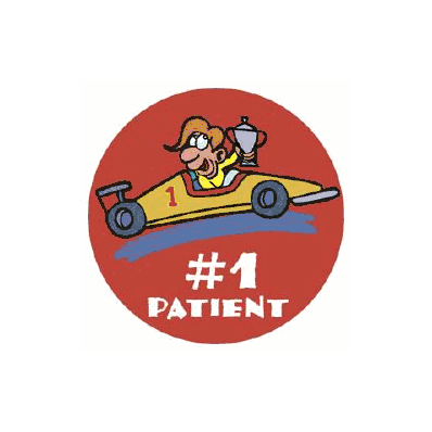 Sticker #1 Patient Car - Sticker, #1 Patient