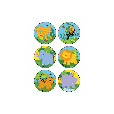 Sticker Baby Zoo Animals Asst - Sticker, Baby