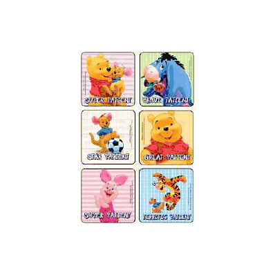 Sticker Pooh Super Patient - Sticker, Pooh Su