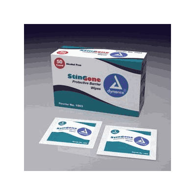 StingGone Protective Barrier Wipes, 20/50/Cs