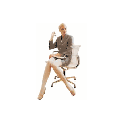 Stocking, Thigh Opaque 20-30 Opn Toe Honey Sm