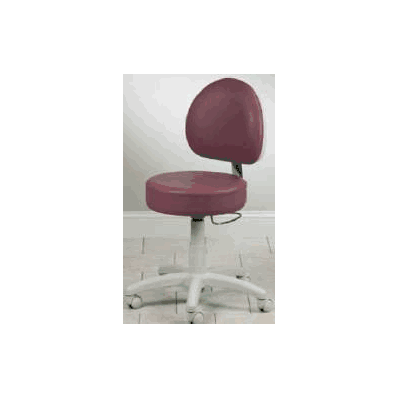 Stool Backrest, D Shaped Pneumatic Adjustment
