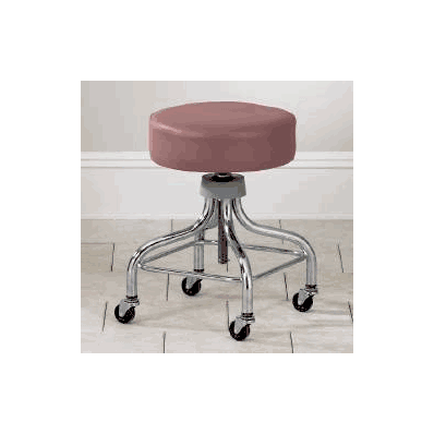 Stool, Chrome W/RubBer Tips Dove Grzy - - Cl