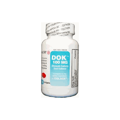 Stool Softener Dok Softgel Capsule 100 Per B