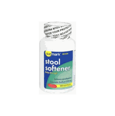 Stool Softener Sunmark Softgel Capsules 100