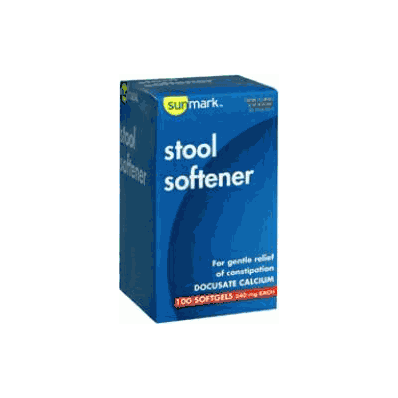 Stool Softener Sunmark Softgels 100 Softgels
