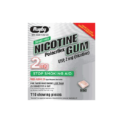 Stop Smoking Aid Rugby 2 Mg Gum - Nicotine,