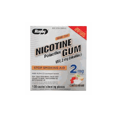 Stop Smoking Aid Rugby 2 Mg Gum - Nicotine,