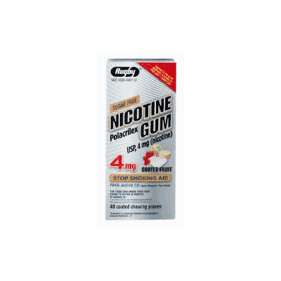 Stop Smoking Aid Rugby 4 Mg Gum - Nicotine,