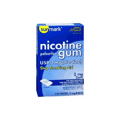 Stop Smoking Aid Sunmark 2 Mg Gum - Nicotine