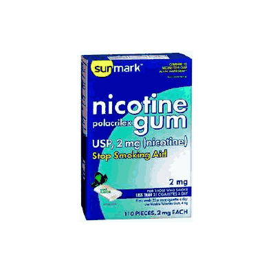 Stop Smoking Aid Sunmark 2 Mg Gum - Nicotine