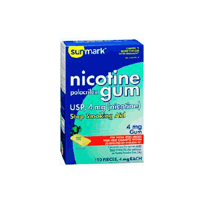 Stop Smoking Aid Sunmark 4 Mg Gum - Nicotine