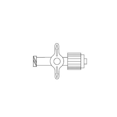 Stopcock, 0.20 mL, 1 Way NonDEHP 