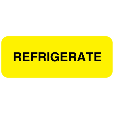 Storage Communication Labe, 2" x 3/4", Yellow