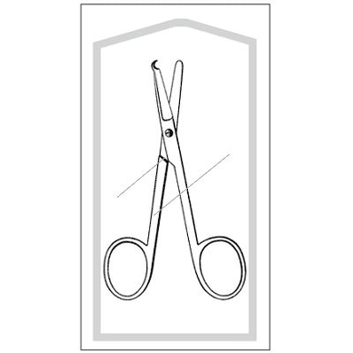 Straight Blunt/Blunt 3-1/2" Spencer-Littauer Stitch Scissors 50/bx