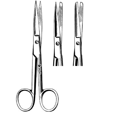 Straight Sharp/Blunt 6-1/2" Operating Scissors, 50/bx