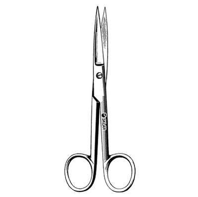 Straight Sharp/Sharp 4-1/2" Operating Scissors, 50/bx