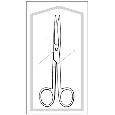 Straight Sharp/Sharp 5-1/2" Operating Scissors, 25/bx