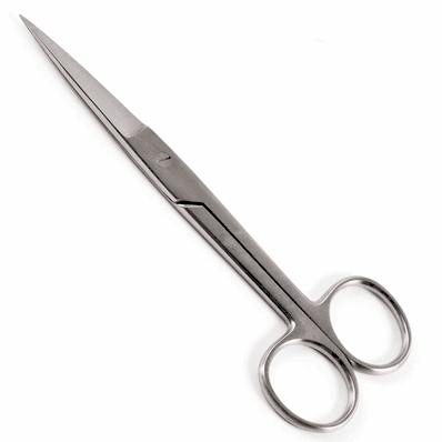 Straight Sharp/Sharp 5" Operating Scissors, 10/bx