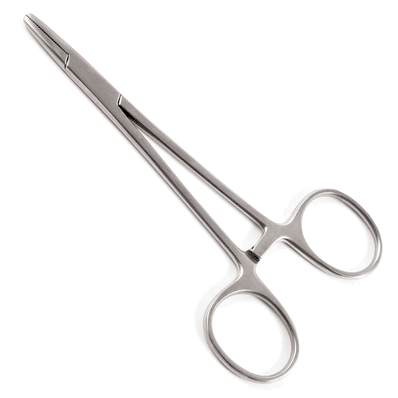 Straight Smooth, 5-1/4" Sterile Disposable Webster Needle Holder 10/Bx