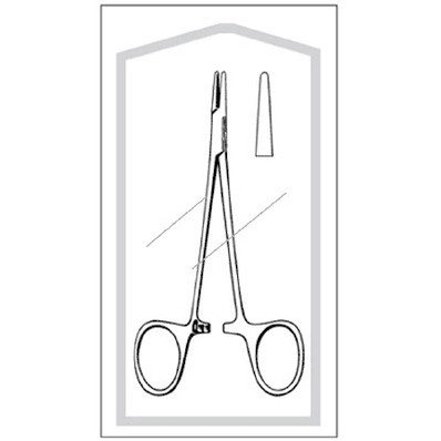 Straight Smooth Blunt, 5-1/4" Webster/Halsey Needle Holder 100/Bx