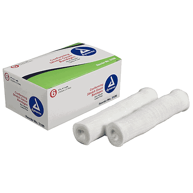 Stretch Gauze Bandage Roll Non-Sterile, 6 inc