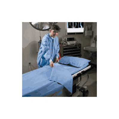 Stretcher Sheet Flat 40 X 96 Inch Blue Tissue