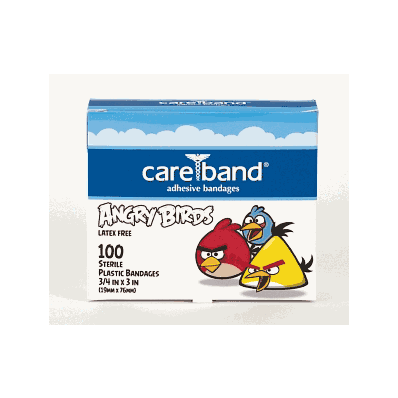 Strips, Angry Birds 3/4" X 3" 100 Ct