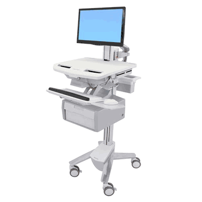 StyleView Cart with LCD Pivot, 1 Tall Drawer (1 large tall drawer x 1 row)