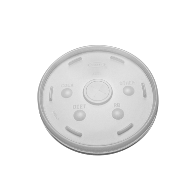 Styrofoam Straw Slot Lids - Lid, Trans, Plas