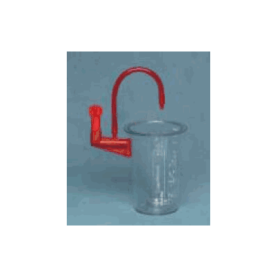 Suction Canister, 1000 mL Without Lid, Mounts to Regulator, without Tubing