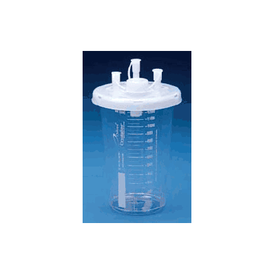 Suction Canister Crystaline 1200 Ml Press On