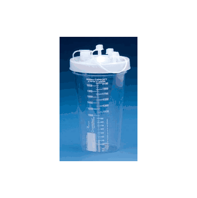 Suction Canister Crystaline 1500 Ml Press On