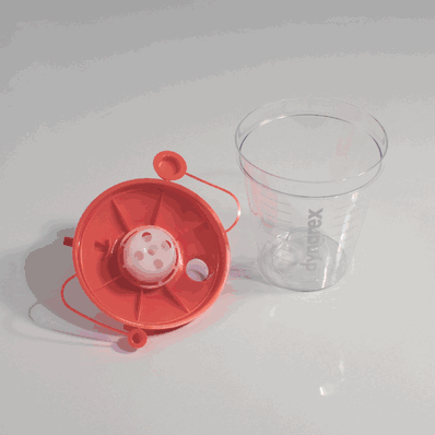 Suction Canister (Hi-Flow) with lid, 800cc -