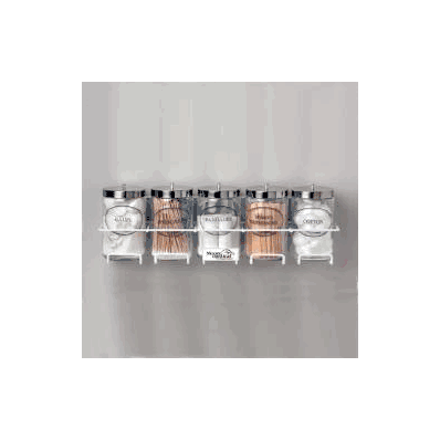 Sundry Jar Rack, Holds 5 Glass