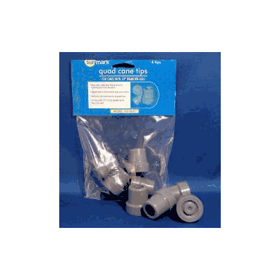 sunmark Cane Tip - Tip, Cane Gry N/Skid 1/2"
