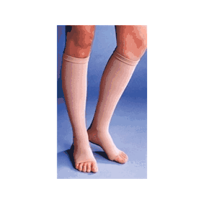 Support Hose, Class II, Large, Below Knee