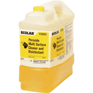 Ecolab 6100693 Surface Disinfectant Cleaner, 2 gal Hydrogen Peroxide