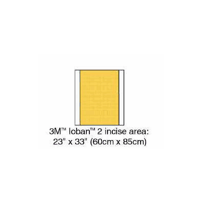 Surgical Drape, 23" x 33" Antimicrobial Incise