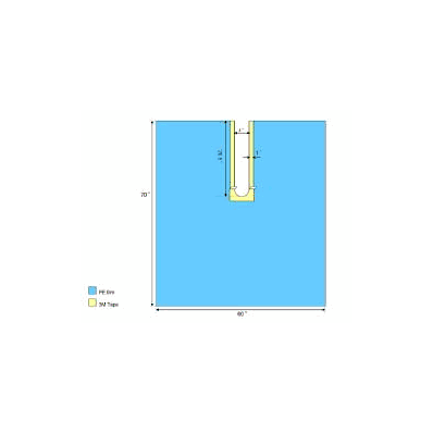Surgical Drape Century Split Impervious Drape