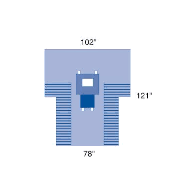 Surgical Drape Proxima Chest T-drape 102 W X