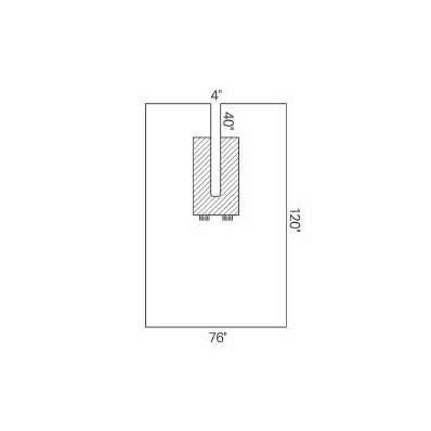 Surgical Drape Split Drape 76 W X 120 L Inch